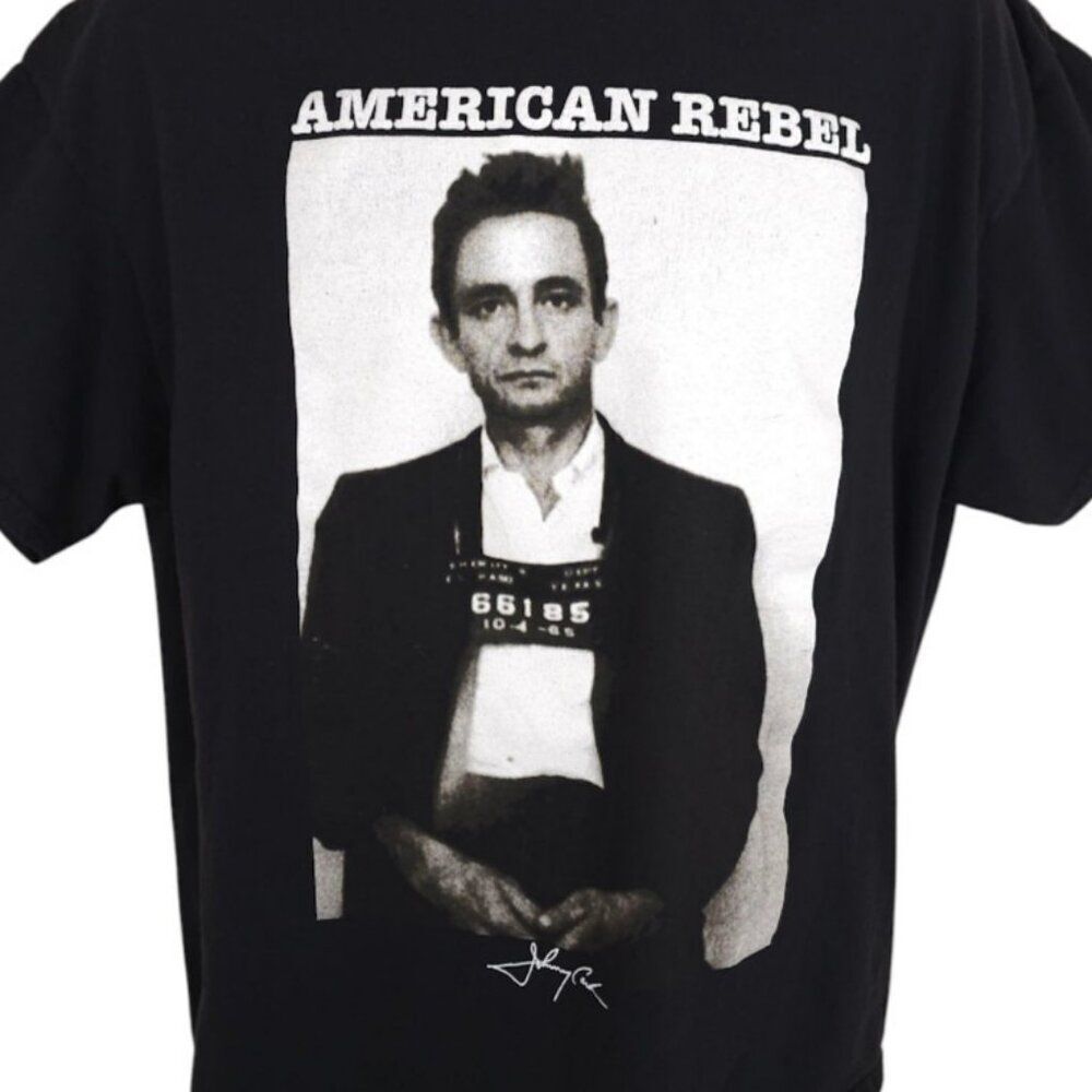 Johnny Cash T Shirt Mens Size XL Black Country Music Tee American Rebel